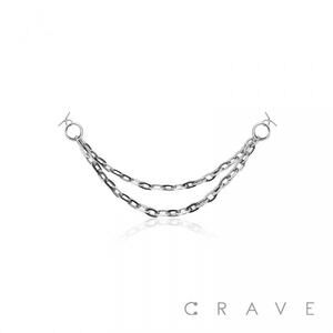 Double Cable Chain for Nose Ring